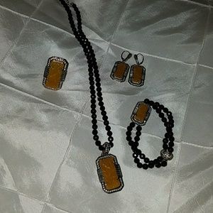 Jade of Yesteryear Art Deco Onyx Yellow Jade!